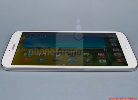 Samsung Galaxy Tab 3 8 inch. Samsung cũng góp mặt với chiếc máy tính bảng Galaxy Tab 3 chỉ có độ dày 7,4 mm. Chiếc máy tính bảng này chỉ dày hơn so với chiếc iPad mini của Apple 0,2 mm (độ dày của một sợi tóc) nhưng cũng đành ngậm ngùi đứng ở vị trí thứ 3.