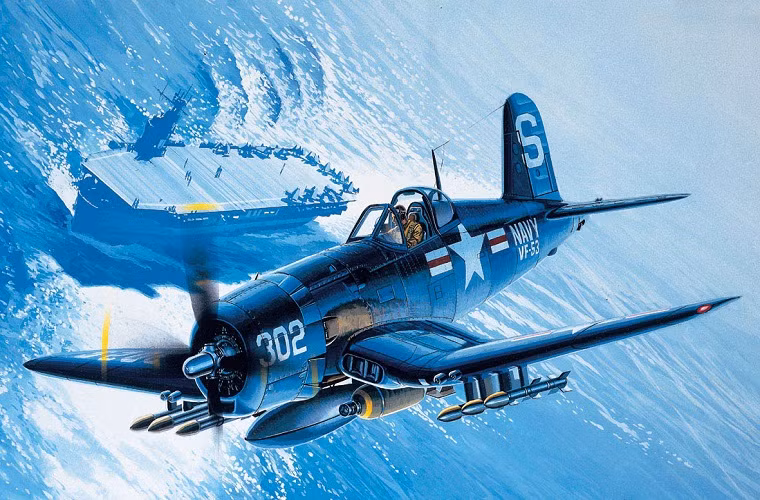 Máy bay tiêm kích F4U-4 đạt tốc độ bay tối đa là 731km/h với một động cơ cánh quạt Pratt &amp; Whitney R-2800 có công suất 2.325 mã lực, tầm hoạt động của nó là 1.115km với trần bay tối đa 12.469m. Hệ thống vũ khí chính của F4U-4 gồm 6 súng máy M2 Browning 12,7mm, 4 pháo M2 20mm, 8 rocket HVAR 127mm và 1,8 tấn bom các loại.