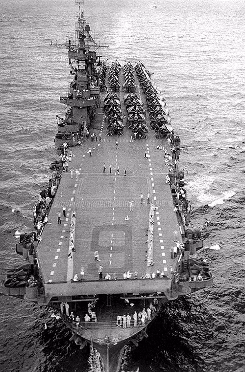 USS Enterprise tổng cộng đã tham gia 18 trong số 20 trận đánh lớn nhất của Hải quân Mỹ trên Mặt trận Thái Bình Dương và nó cũng là tàu sân bay có số lần đụng độ với Hải quân Đế Quốc Nhật Bản nhiều nhất trong Chiến tranh Thế giới thứ 2. Enterprise cùng từng bị đánh chìm bởi 3 tàu sân bay và một tàu tuần dương của Hải quân Nhật trong trận Midway vào năm 1942, nhưng sau khi được sửa chữa nó vẫn tiếp tục góp mặt trong nhiều trận chiến khác của Hải quân Mỹ như Solomons, Guadalcanal, Vịnh Leyte và Đảo Okinawa.
