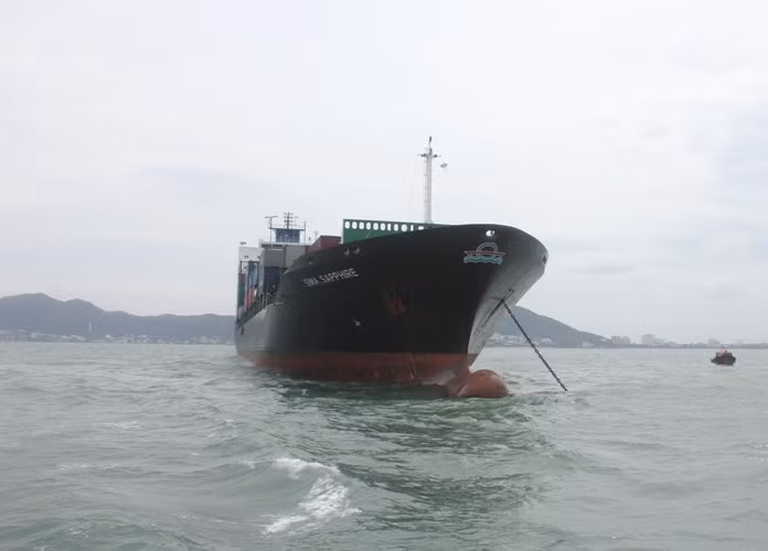 Đêm 15/9, tàu xuất bến tại cảng Cát Lái (quận 2-TP.HCM) chở hàng ngàn container là hàng đông lạnh, linh kiện điện tử, đồ gỗ để cảng Klang (Malaysia). Khi đến vùng biển thuộc hải phận tỉnh Trà Vinh (cách bờ biển Vũng Tàu khoảng hơn 50 hải lý), tàu hàng này đã đâm chìm tàu cá TG92819TS có 16 thuyền viên.