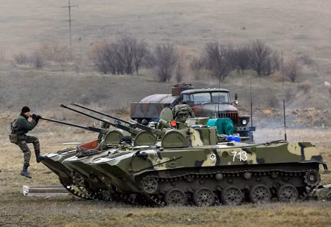 Xe bọc thép Ukraine.