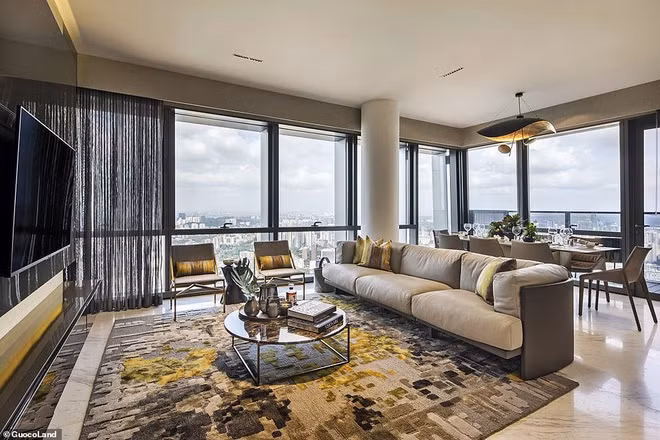 Căn hộ nằm trên đỉnh khách sạn 5 sao Sofitel Singapore City Centre. Chủ penhouse được quyền sử dụng tất cả tiện nghi và dịch vụ mà khách sạn cung cấp. Ảnh:GuocoLand.