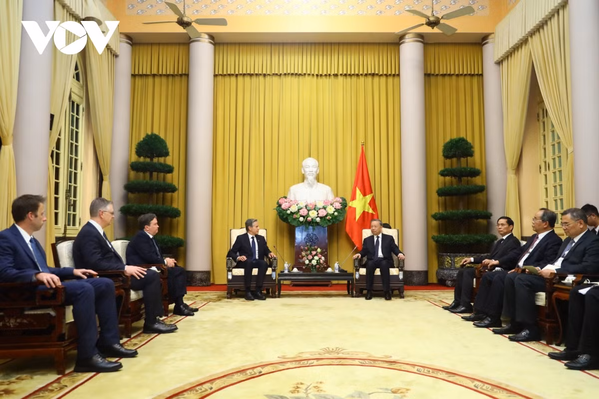 Chủ tịch nước Tô Lâm tiếp Ngoại trưởng Hoa Kỳ Antony Blinken - Hình 3 Chu tich nuoc To Lam tiep Ngoai truong Hoa Ky Antony Blinken-Hinh-3