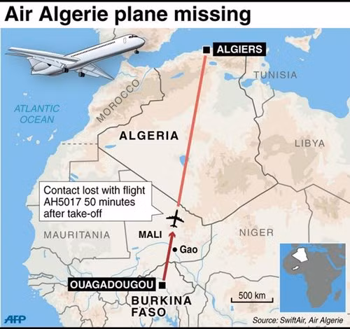 1 tuần sau đó, chiếc máy bay mang số hiệu AH5017 của hàng không Algerie lại bị rơi ở Mali. Sự trùng hợp của các con số 7 là rõ ràng trong các tai nạn kể trên. Điều đó khiến nhiều người không khỏi đặt câu hỏi liệu con số 7 có liên quan gì đối với các tai nạn đó hay không.