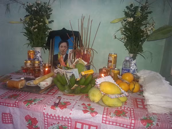 Di ảnh nạn nhân H.