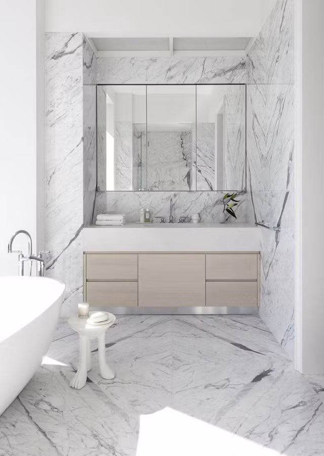 Căn hộ gồm ba phòng ngủ và bốn phòng tắm rưỡi. Ảnh: Macklowe Properties.
