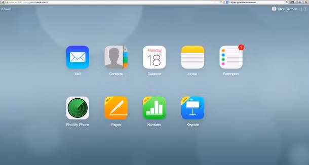 Sau đó, đi đến trang iCloud trong iPhone's Settings và tìm đến biểu tượng Find My iPhone và bấm chọn biểu tượng đó.