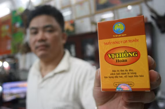 Ông Hùng đã bào chế thành công thuốc Vị thống hoàn dùng để chữa dạ dày.