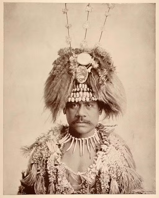 Ông William, người bản địa Samoa, quần đảo phía Nam Thái Bình Dương. Ảnh: Vintag.