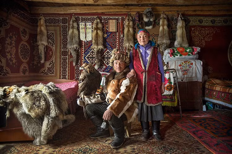 Người Kazakhstan xuất hiện trên lãnh thổ Mông Cổ hiện đại cách đây không lâu, vào giữa thế kỷ 19. Ảnh: Getty Images.