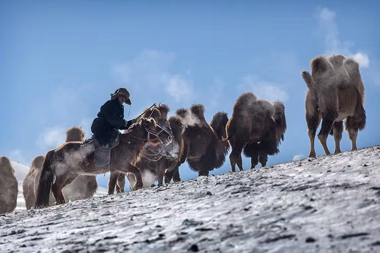Sau khi Liên Xô sụp đổ, khoảng 20.000 gia đình Kazakhstan trở về quê hương lịch sử, nhưng một số vẫn ở lại Mông Cổ. Ảnh: Getty Images.