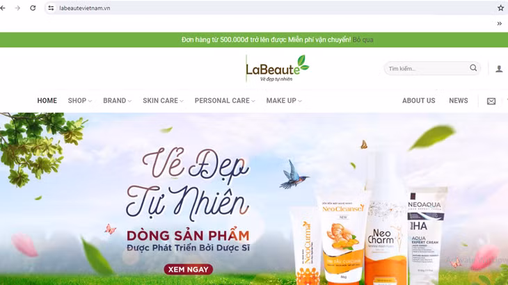 Cong ty La Beaute bi phat, phai tieu huy my pham kem chat luong