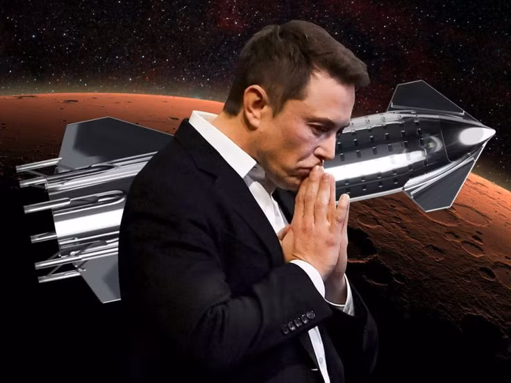  2. Phương tiện Starship. SpaceX phát triển tàu vũ trụ Starship, một phương tiện tái sử dụng hoàn toàn để đưa con người và hàng hóa đến Sao Hỏa. Ảnh: Pinterest.