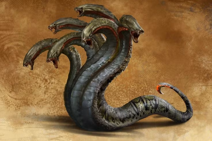  6. Khả năng hồi sinh từ cái chết. Một trong những đặc điểm đáng chú ý của Amphisbæna là khả năng hồi sinh sau khi bị giết. Truyền thuyết kể rằng nếu một trong hai đầu của Amphisbæna bị cắt đứt, đầu còn lại vẫn có thể phục hồi và sinh ra một sinh vật mới. Ảnh: Pinterest.