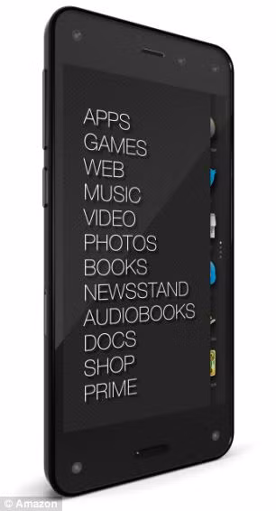 Fire Phone cũng sử dụng phiên bản Android tùy biến giống như các máy tính bảng Kindle Fire của Amazon. Tuy nhiên, 4 cảm biến nằm trên 4 góc màn hình là tính năng nổi trội, giúp theo dõi chuyển động đầu của người dùng.