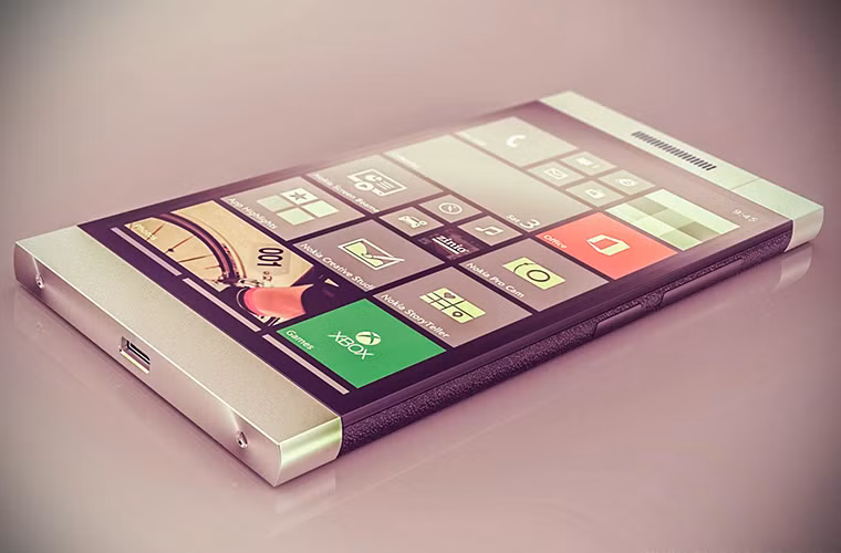 Đây là thiết kế ý tưởng cho Lumia 945 hay còn có tên gọi khác là "Spinner" Windows Phone, một dự án được Microsoft phối hợp với nhà thiết kế PhoneDesigner.