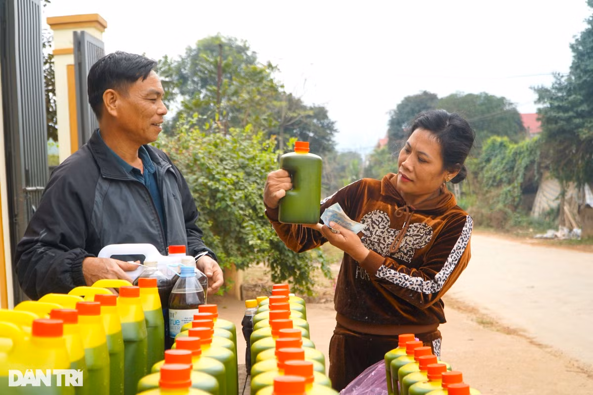 Ông chủ lò nấu mật cho hay, trung bình mỗi ngày gia đình ông sản xuất từ 2 đến 3 tạ mía. Hiện giá bán dao động 16.000-17.000 đồng/lít mật. Ngoài bán tại gia đình, ông Vinh còn nhập mật mía cho một số tỉnh khu vực miền trung và miền bắc. Do giá mía tăng cao, vụ Tết năm nay ông Vinh ước tính thu về ít hơn mọi năm từ 20 đến 30 triệu đồng.