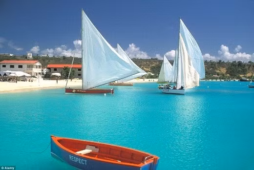 6. Anguilla: Lượng khách du lịch năm 2013: 69.000. Do giá cả khá đắt đỏ cũng như khó khăn trong việc đi lại nên rất ít du khách lựa chọn đến Anguilla...