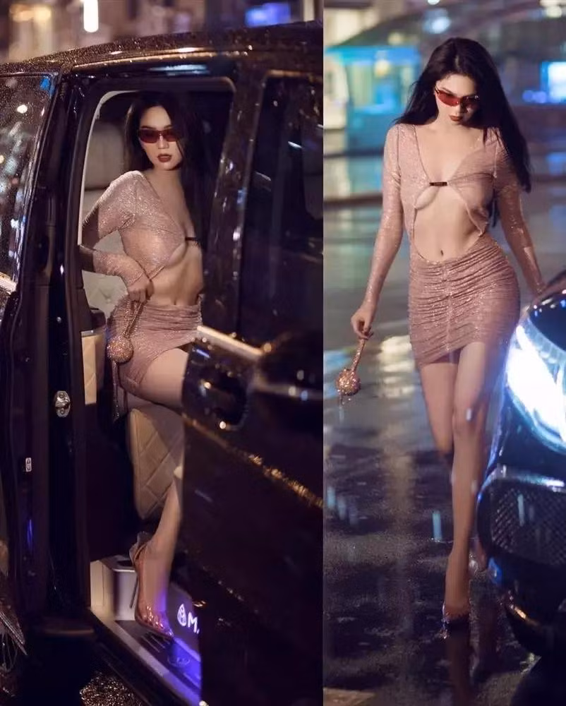 Style no-bra chỉ phù hợp với người "có của" chứ không phù hợp với thể trạng kém săn chắc như Ngọc Trinh.