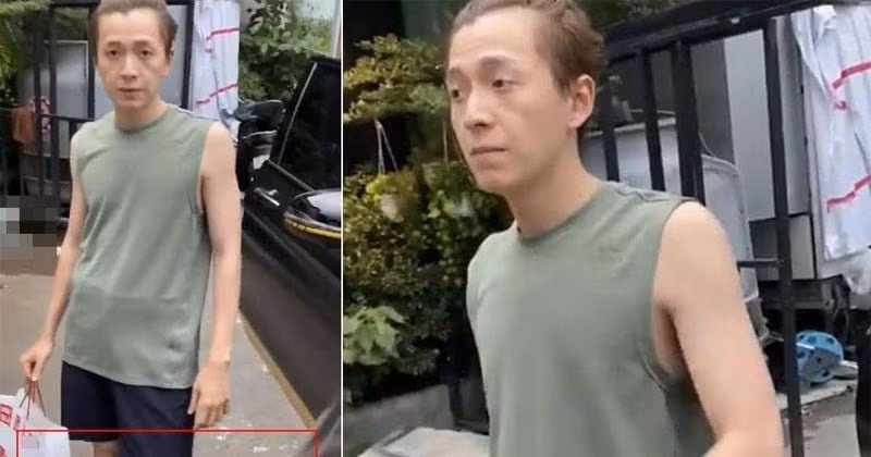 Ca sĩ Ngô Kiến Huy khiến dân tình tá hỏa vì lộ diện với vẻ ngoài gầy rộc, cánh tay "da bọc xương", gương mặt hốc hác như ốm đói.