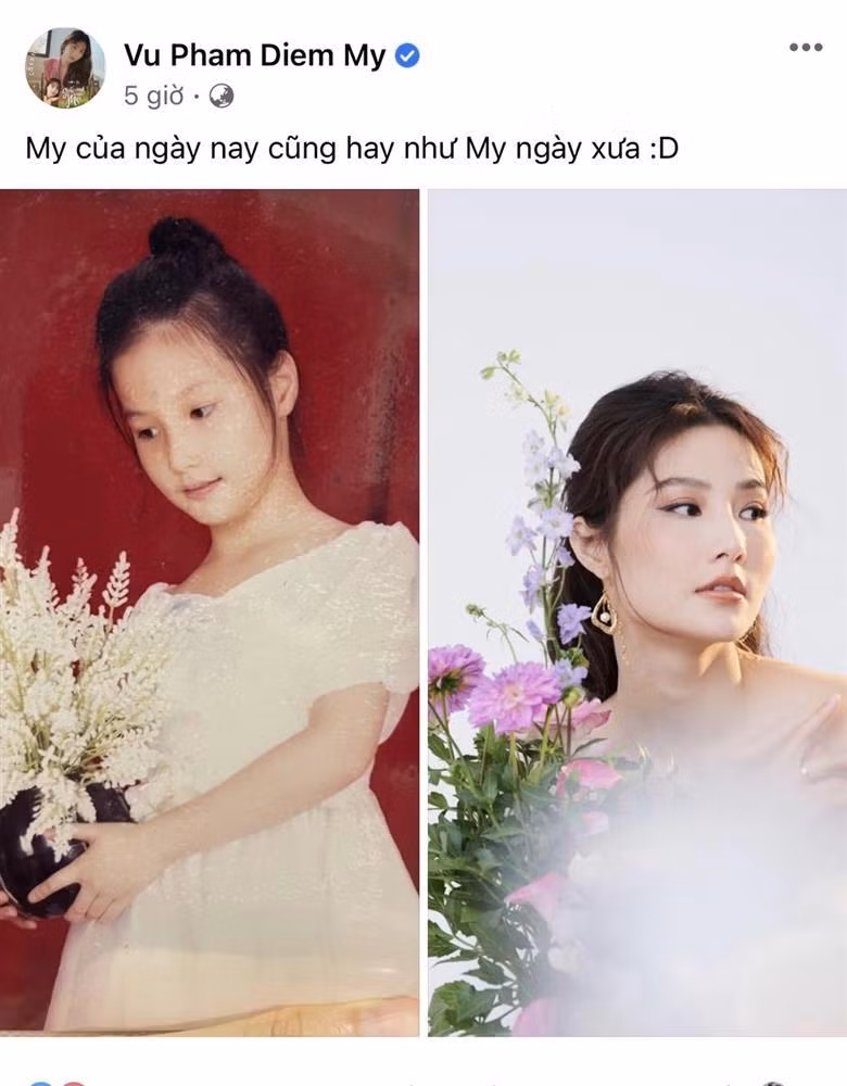 Lớn lên, Diễm My càng xinh đẹp với gương mặt hài hòa. Người đẹp là một trong số ít mỹ nhân gần như không vướng tin đồn phẫu thuật thẩm mỹ