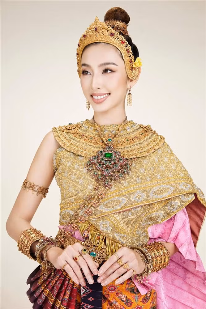 Hoa hậu Thùy Tiên trong lần tham dự Miss Grand Bangkok.