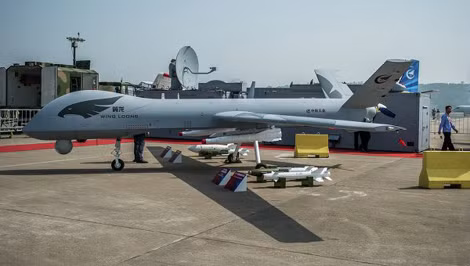 UAV trinh sát/tấn công có kiểu dáng giống UAV Mỹ của Trung Quốc.