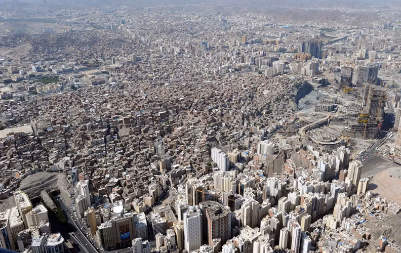 Các dự án phát triển núi Omar bên cạnh khu ổ chuột tại thánh địa Mecca, tại Saudi Arabia ngày 27/10/2012.