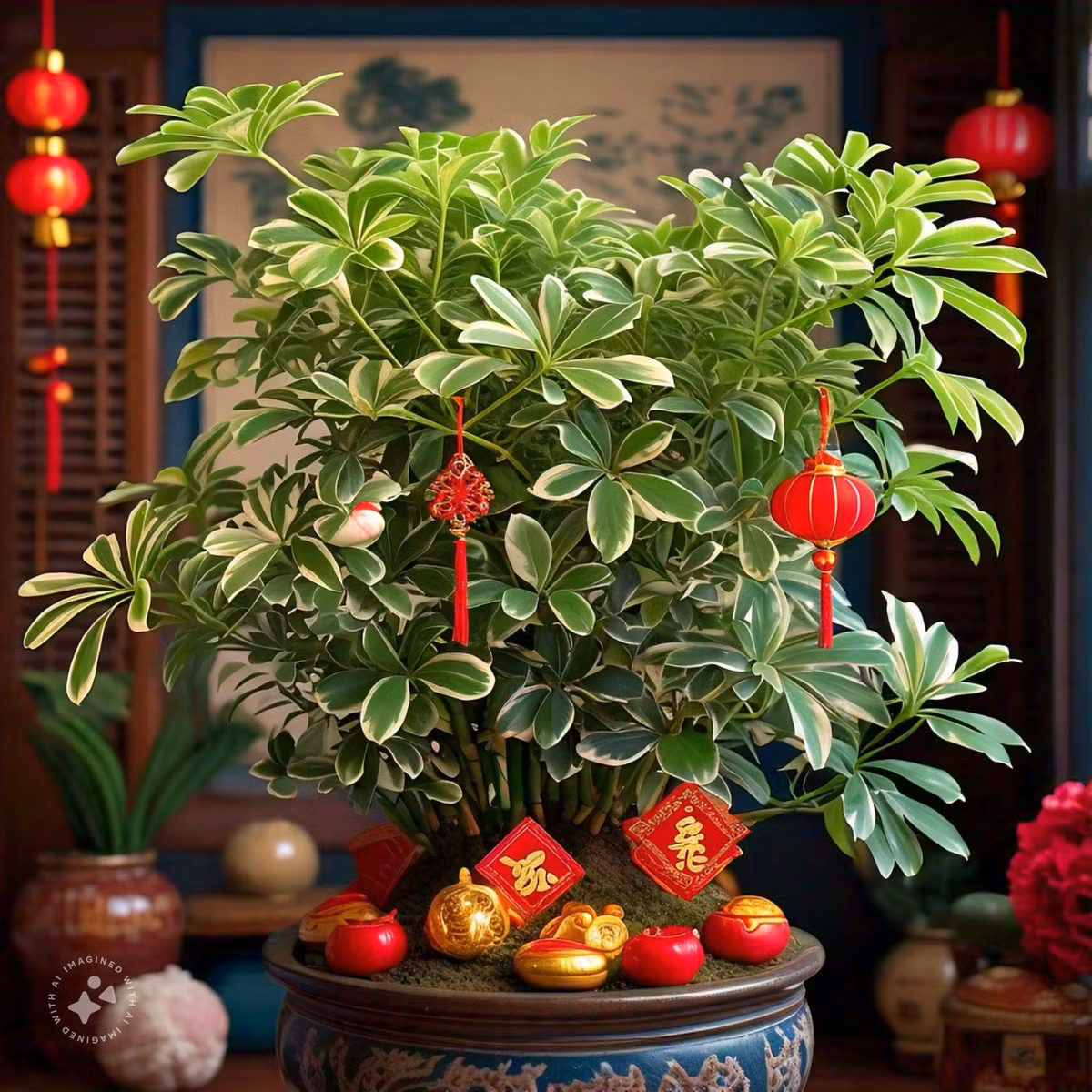 3. Cây cảnh: Ngũ gia bì. Ngũ gia bì có tên khoa học là Schefflera spp, tên tiếng Anh là Schefflera, umbrella plant hoặc umbrella tree. Cây cảnh này là loại cây trồng trong nhà nhiệt đới tuyệt vời. Ngũ gia bì có những chiếc lá hình bầu dục dài, sáng bóng, màu xanh lá cây rủ xuống một cách duyên dáng từ thân cây ở giữa, giống như một chiếc ô. 