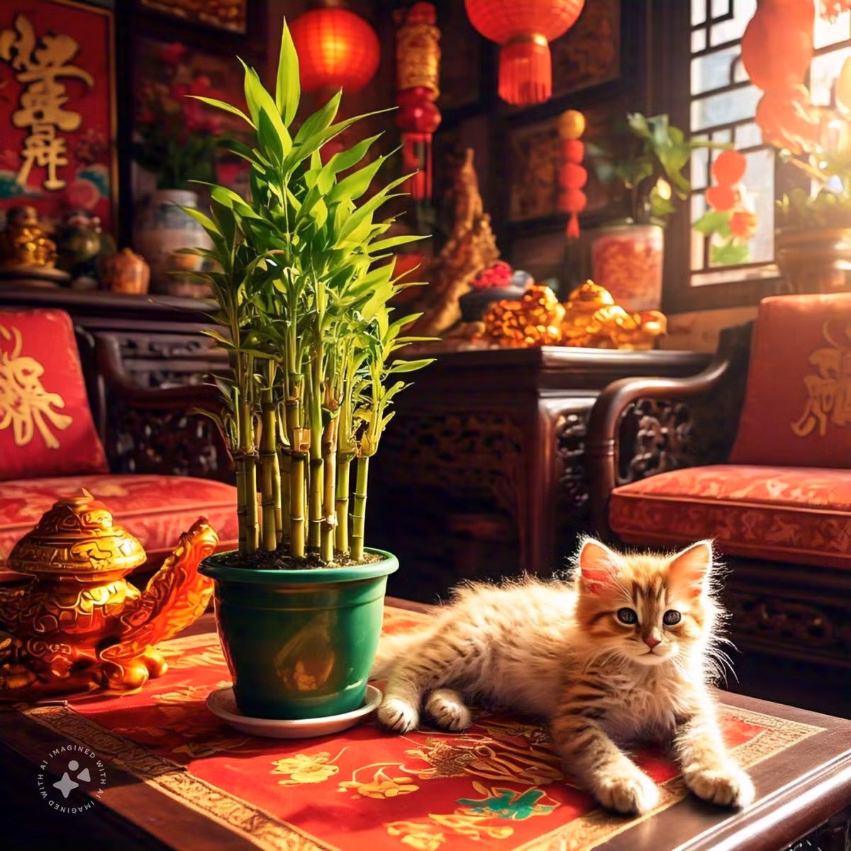  Người xưa có câu: "Có cây tre may mắn, phú quý dồi dào". Với ý nghĩa phong thủy tốt đẹp nên đây là cây cảnh được nhiều người thích trưng bày trong nhà. Đặc biệt vào dịp Tết, mọi người thường cắm vào cây cảnh phát tài phát lộc trong nhà để đón tài, rước lộc vào nhà.