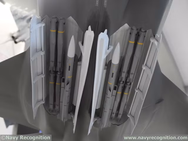 Nhờ kích thước nhỏ gọn, 8 quả SPEAR 3 có thể được mang trong khoang vũ khí F-35.