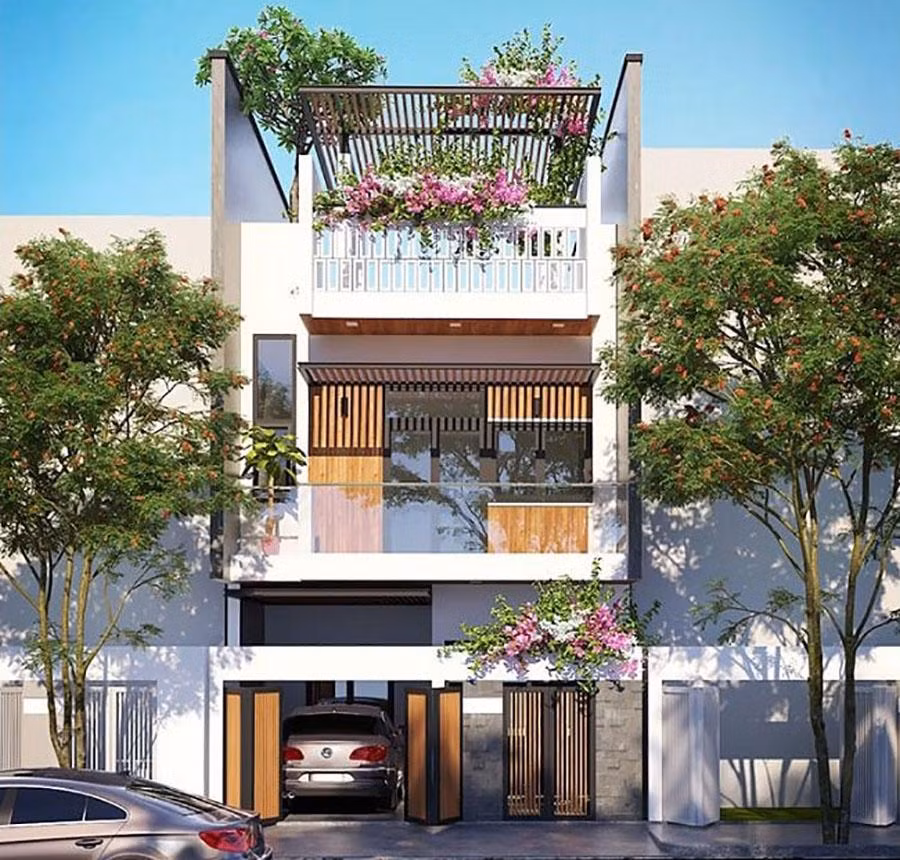 7 mẫu nhà ống đẹp 3 tầng 5m có chi phí rẻ nhất - Hình 3 7 mau nha ong dep 3 tang 5m co chi phi re nhat-Hinh-3