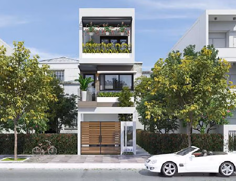 7 mẫu nhà ống đẹp 3 tầng 5m có chi phí rẻ nhất - Hình 2 7 mau nha ong dep 3 tang 5m co chi phi re nhat-Hinh-2