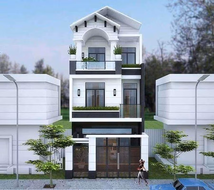 7 mẫu nhà ống đẹp 3 tầng 5m có chi phí rẻ nhất - Hình 6 7 mau nha ong dep 3 tang 5m co chi phi re nhat-Hinh-6