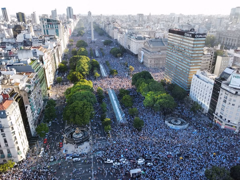 Khung cảnh hoành tráng ở thủ đô Buenos Aires