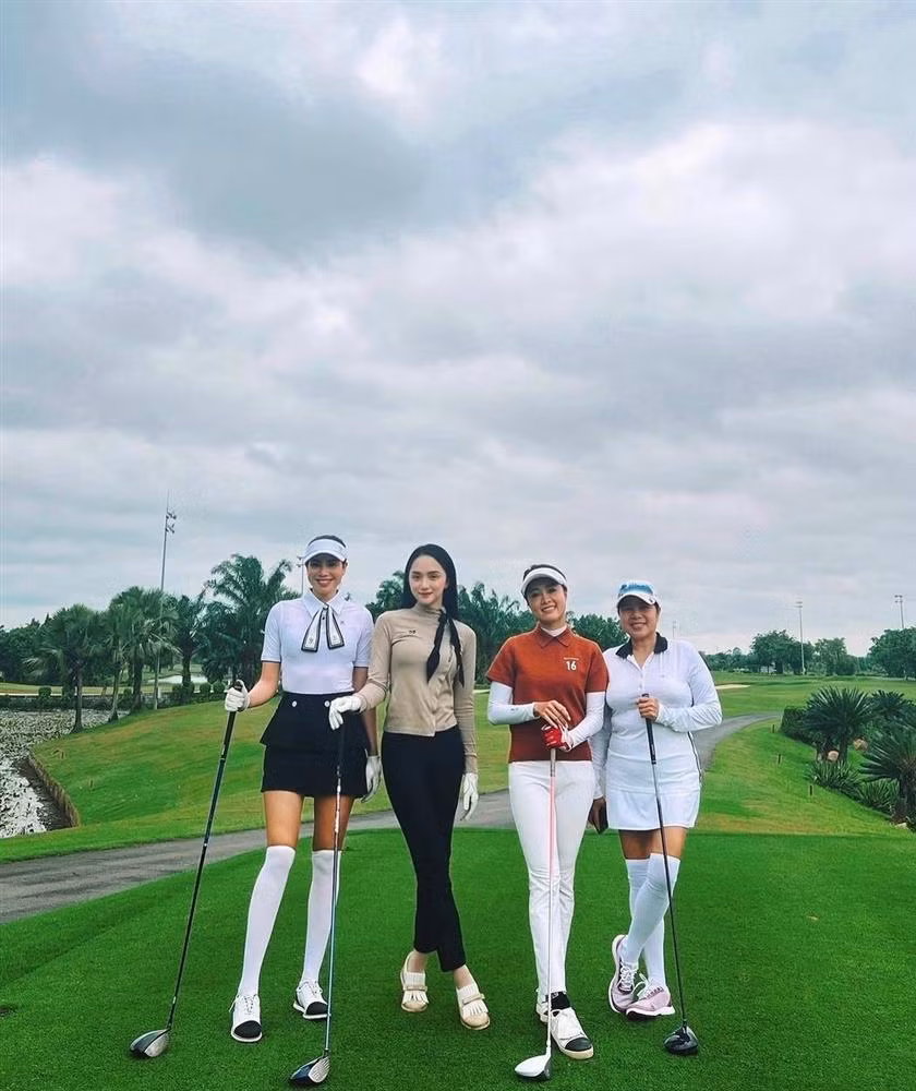 So ke san golf, Pham Huong lan at Huong Giang nho chieu cao 1m74-Hinh-3