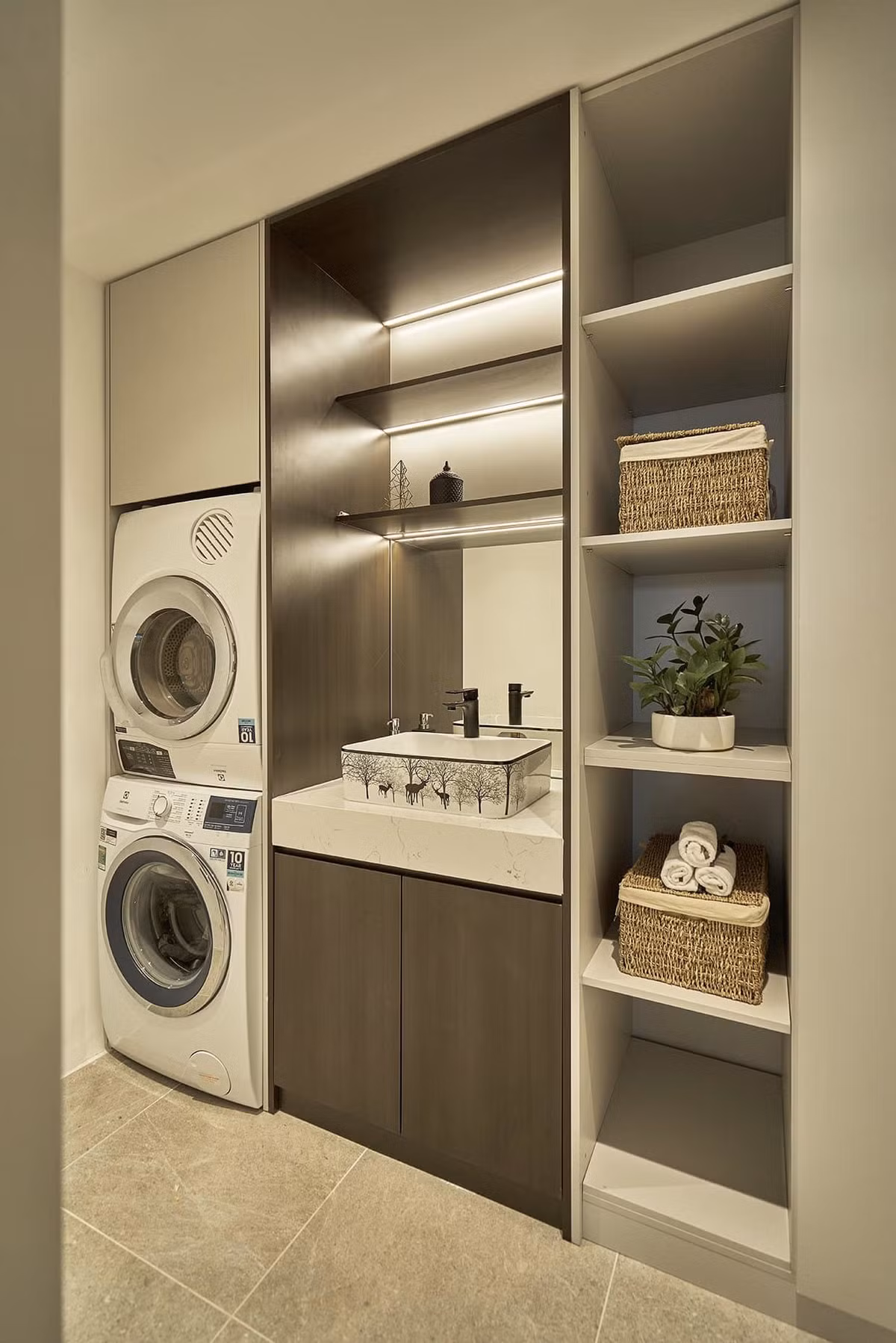 Căn hộ 145m2 gam màu trung tính, đẹp sắc sảo từng đường nét ảnh 23