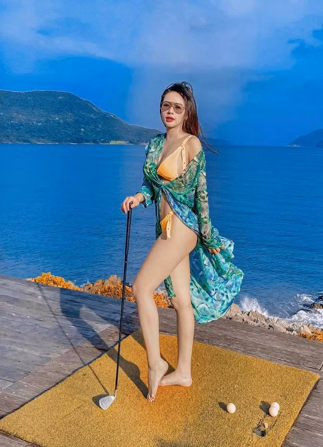 Nguoi dep choi golf kiem dai gia: Tram Anh, BTV the thao noi gi?-Hinh-3