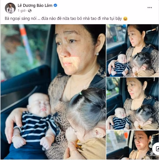 Mẹ vợ Lê Dương Bảo Lâm chọc "bỏ nhà đi" nếu con đẻ tiếp Me vo Le Duong Bao Lam choc