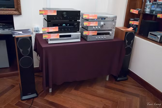 Phối ghép stereo giữa Onkyo và Mission
