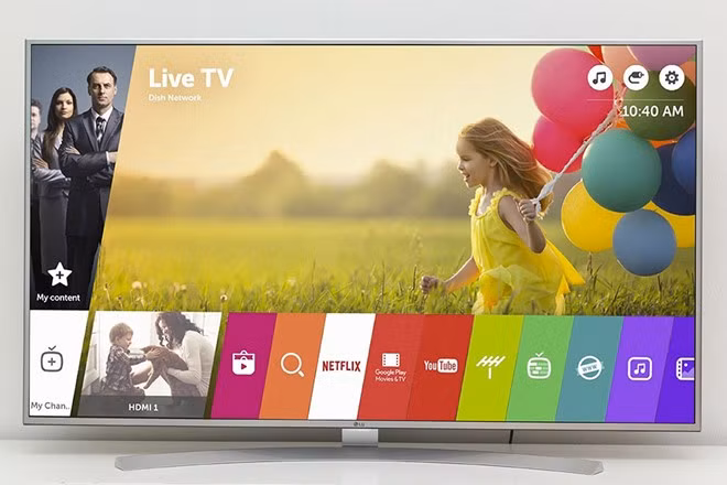  LG Smart TV 55UH770T (33 triệu đồng). LG UH770T là một trong những model TV đạt chuẩn hình ảnh Dolby Vision, đảm bảo hình ảnh sáng hơn, sắc nét hơn với độ phương phản tốt và cải thiện màu sắc. Chiếc TV 55 inch này sử dụng màn hình chấm lượng tử IPS, công nghệ âm thanh Ultra Sound, sử dụng loa do Harman Kardon chế tác.