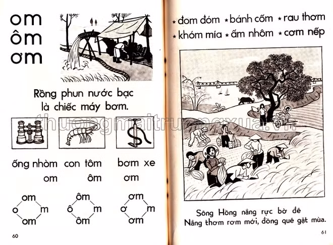 Ở phần vần, trẻ học cách ghép vần bằng sơ đồ. Số từ mới của phần này được nâng cao đáng kể. Mỗi bài, học sinh bổ sung 6-8 từ vựng và 2 bài thơ ứng dụng.