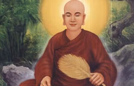 Ảnh thờ Vua Trần Nhân Tông.