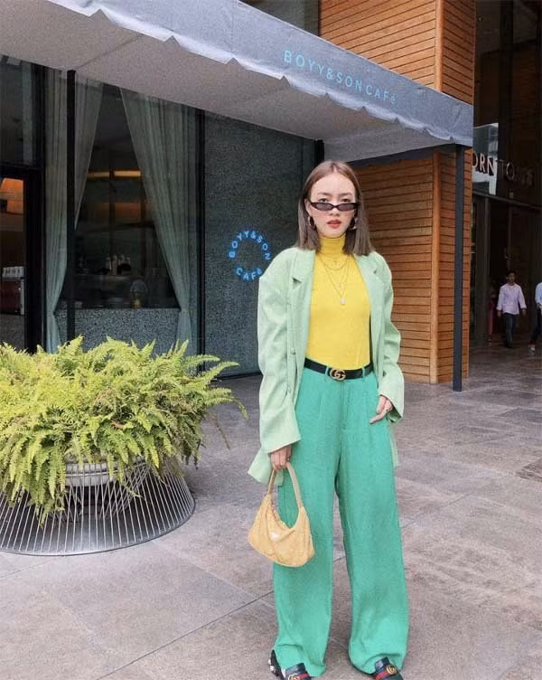 Loạt sao Việt lại chỉ thích lăng xê xanh lá đầy cá tính - Hình 19 Loat sao Viet lai chi thich lang xe xanh la day ca tinh-Hinh-19