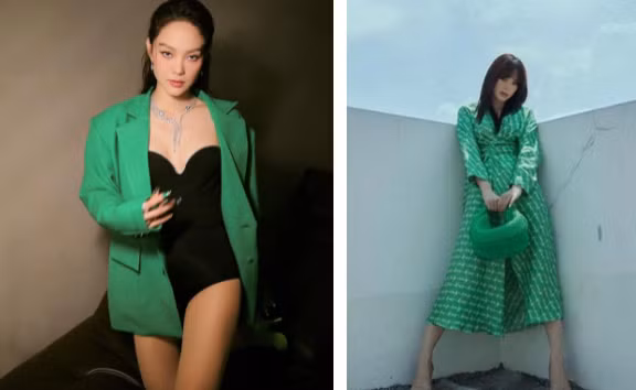 Loạt sao Việt lại chỉ thích lăng xê xanh lá đầy cá tính - Hình 8 Loat sao Viet lai chi thich lang xe xanh la day ca tinh-Hinh-8