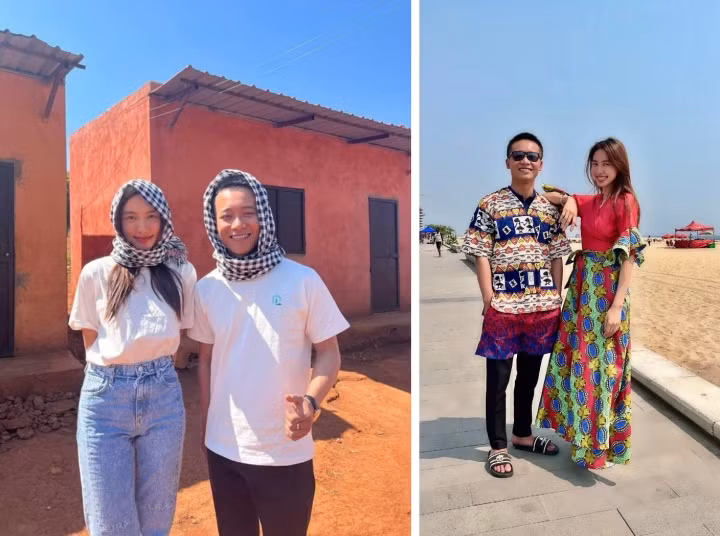 Chang trai dang duoc 'day thuyen' voi Hoa hau Thuy Tien-Hinh-2