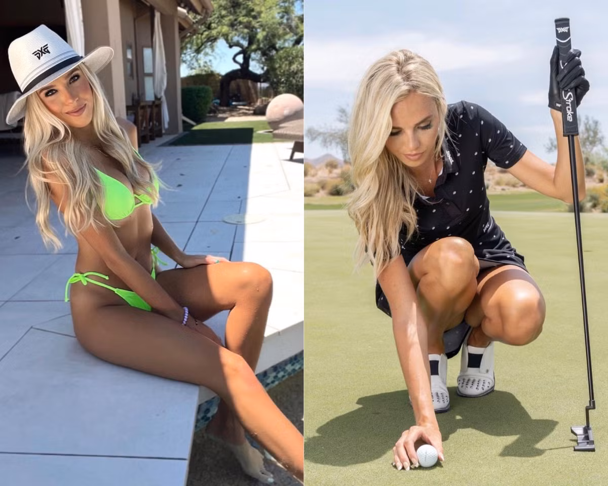 Elise Lobb Dzingel chỉ bắt đầu chơi golf từ 3 năm trước. Năm 2014, cô nàng giành chiến thắng trong cuộc thi Hoa hậu Bãi biển Daytona nhưng vẫn tiếp tục học để lấy bằng Báo chí Thể thao. Hiện ngoài chơi golf, mỹ nhân 27 tuổi làm phóng viên và người mẫu. Trang cá nhân của người đẹp đa tài cũng thu hút hơn 300.000 người.