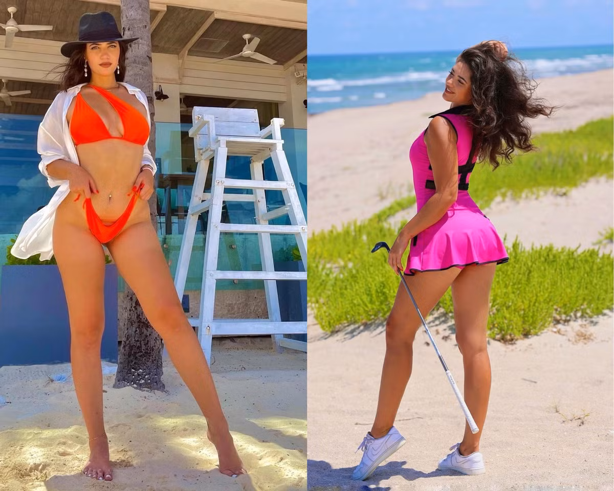Hannah B. Leiner đam mê golf từ nhỏ và thực sự nổi lên vào giai đoạn 2017-2018. Từ đó, trang cá nhân của mỹ nhân 23 tuổi tăng vọt lượng người theo dõi, hiện con số là gần 320.000 lượt. Người đẹp cũng thường chia sẻ những hình ảnh quyến rũ trong bộ bikini.