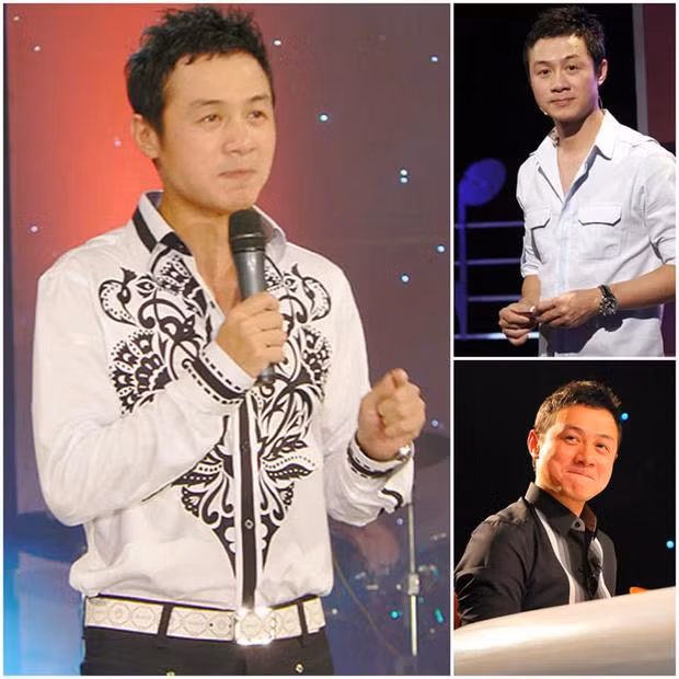 Hanh dong la MC Anh Tuan khi chup anh ben Thuy Tien