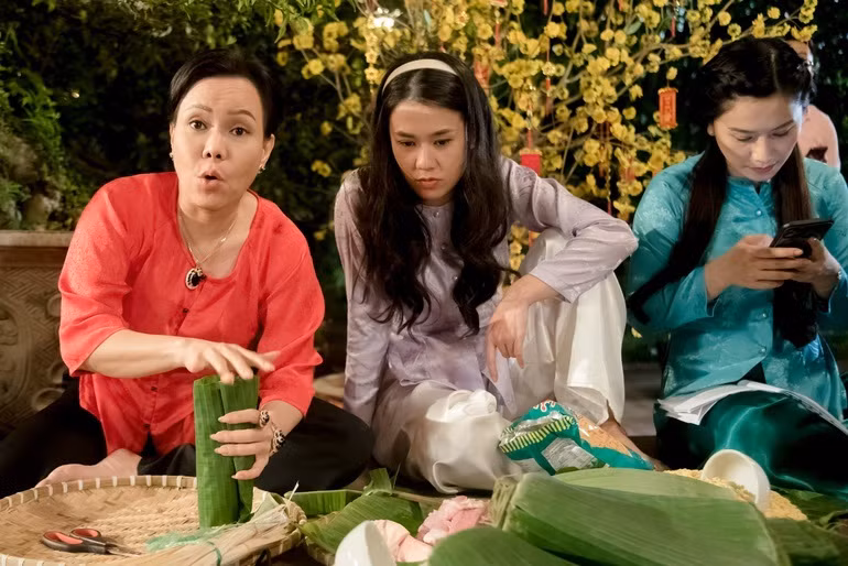 Việt Hương cùng Tấn Beo trở thành 'oan gia' trong phim Tết ảnh 1
